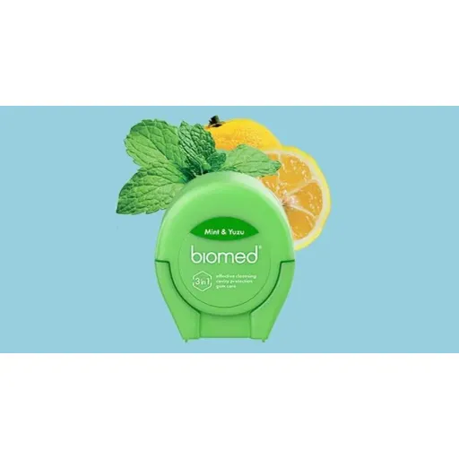 نخ دندان گیاهی 3 در 1 بایومد biomed dental floss فناوری (Riser Expanding)