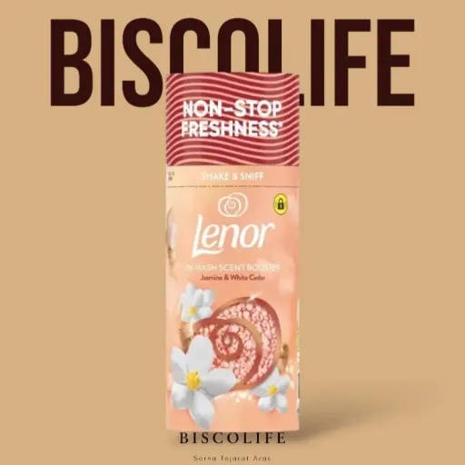 خوشبوکننده لباس لنور Lenor رایحه Jasmine and White Cedar حجم 155 گرم