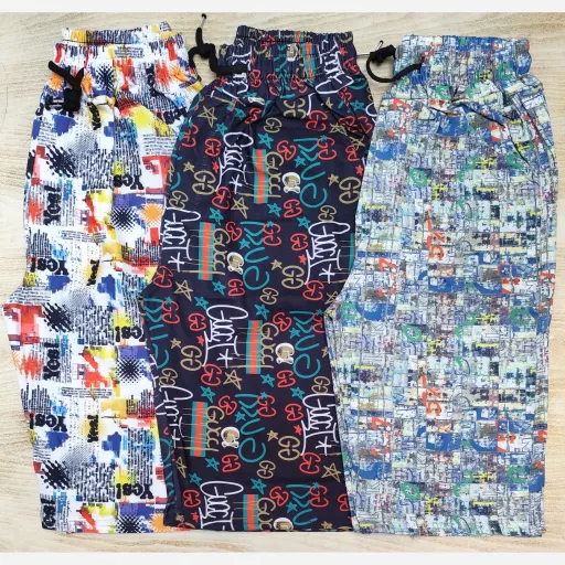 شلوارک اسپرت کتان فلامینگو در 5 طرح مختلف  سایز 3xl