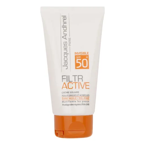 کرم ضد آفتاب بدون رنگ ژاک آندرل پاریس SPF 50 پوست چرب و مستعد آکنه حجم 50ML