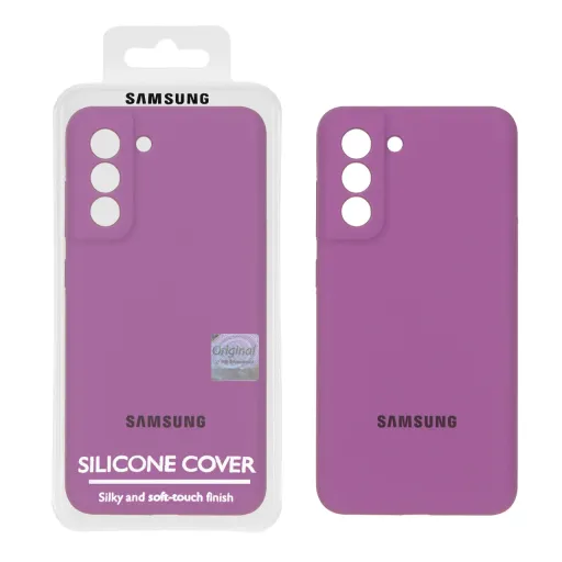 قاب سیلیکونی پاک کنی اورجینال Master Quality سامسونگ مدل Samsung Galaxy S21 FE (پک اصلی) رنگ صورتی فانتزی
