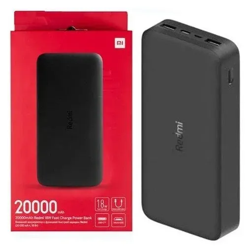 پاوربانک شیائومی مدل PB200LZM ظرفیت 20000 میلی آمپر ساعت رنگ مشکی