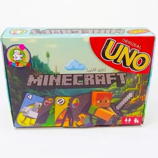 بازی فکری اونو ماینکرافت 112 کارتی توتویو UNO MineCraft