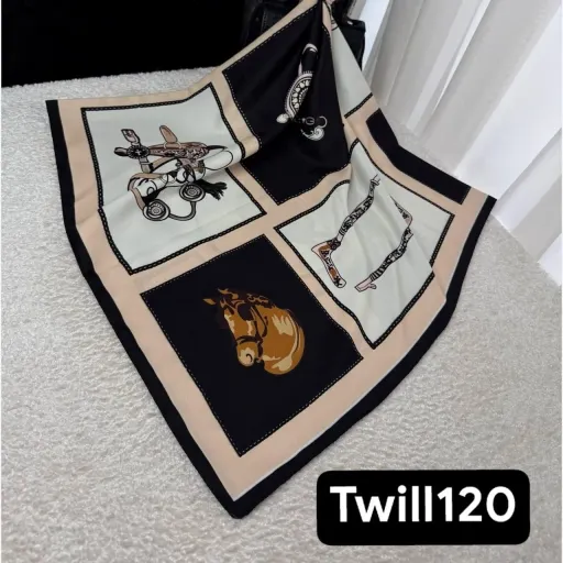 روسری توییل قواره 120 شهسوارونه