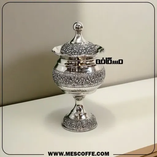 جدیدترین قندان تک پایه کروم(مدل گلبرگ)