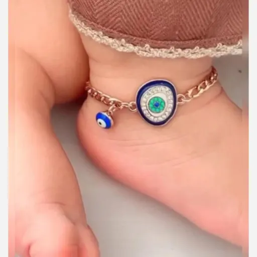 پابند و دستبند چشم نظر نوزاد و کودک(پس کرایه) رنگ صورتی