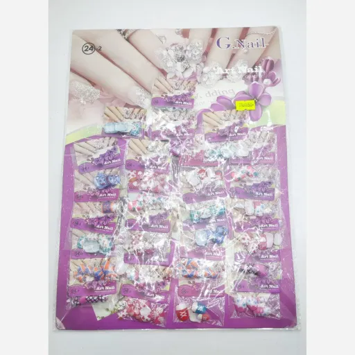 ناخن مصنوعی طرحدار بچه گانه (24 عددی)