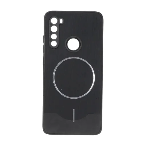 قاب Line Case جیر MagSafe فلزی محافظ لنزدار Xiaomi Redmi Note 8 رنگ مشکی