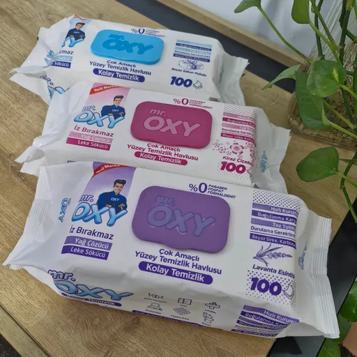 ☘️دستمال مرطوب سطوح مستراُکسی.ساخت ترکیه 100عددی