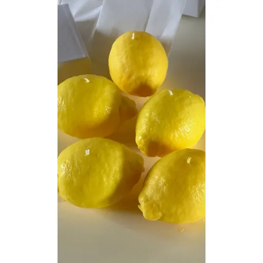 شمع لیمو رنگ زرد