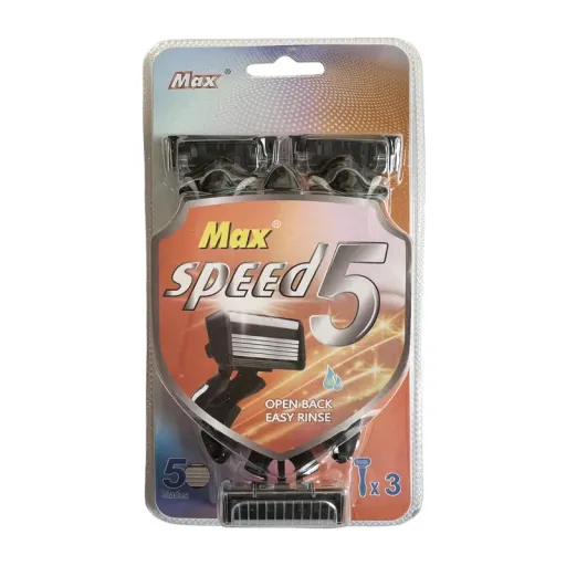 خودتراش مکس مدل SPEED 5 بسته 3 عددی