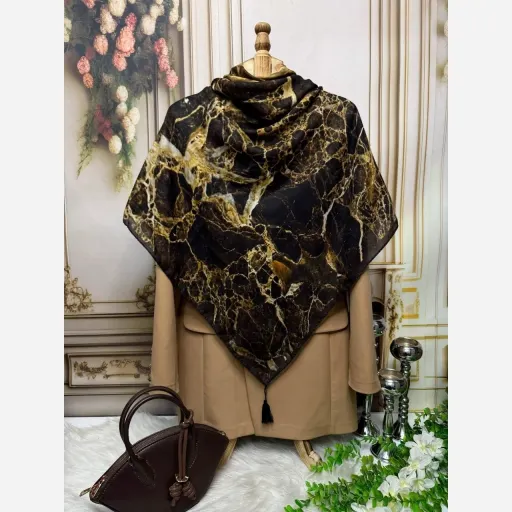روسری نخ کاستوم سنگی رعدینه