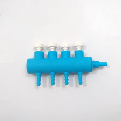 ترمینال 4 راهه هوا آکواریوم پلاستیکی اورنگ دار 