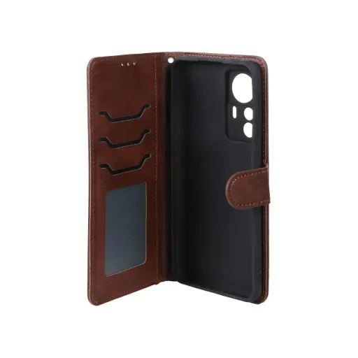 کیف موبایل جاکارتی مگنتی محافظ لنزدار شیائومی MNC مدل Xiaomi Mi 12T / Mi 12T Pro / Redmi K50 رنگ قهوه ای
