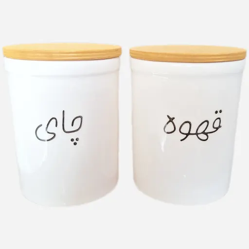بانکه پاسماوری استوانه فارسی بزرگ 2عددی نوشته چای قند