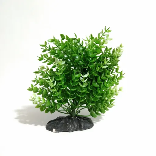 گیاه مصنوعی آکواریوم بوته ای کد 2178 رنگ سبز
