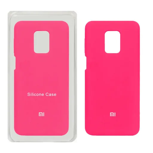 قاب سیلیکونی اورجینال درجه یک پاک کنی Master Quality شیائومی مدل Xiaomi Redmi Note 9S / Redmi Note 9 Pro / Redmi Note... رنگ صورتی فانتزی