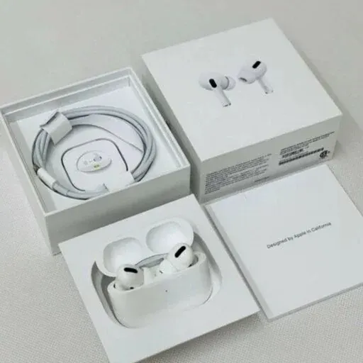 ایرپاد پرو (تک به قیمت عمده) ساخت آمریکا دقیق ترین نمونه اپل شرکتی airpods pro رنگ مشکی