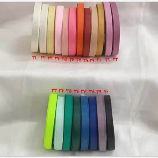 روبان گروگن ساده یک سانتی از کد 21 تا 40 کد کد 29
