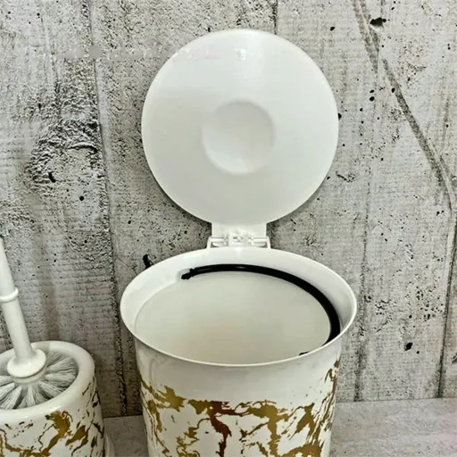 ست سرویس بهداشتی 7 پارچه ماربل سفید طلایی (برای رنگ دیگه پیام بدین)