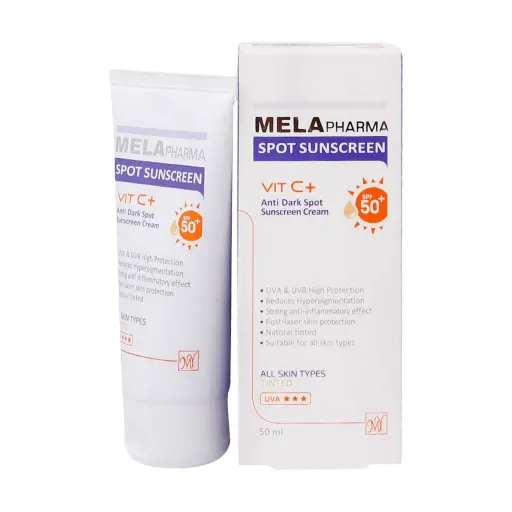 کرم ضد آفتاب ضد لک رنگی SPF 50 ملافارما مای فارما