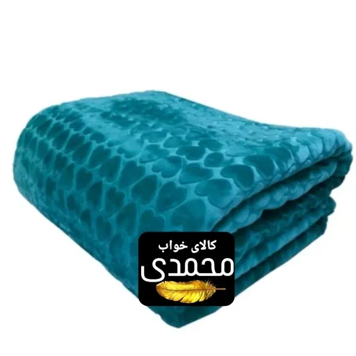 پتو پارمیدا شادیلون دونفره زمستانه ضخیم ساکدار طرح قلب برجسته