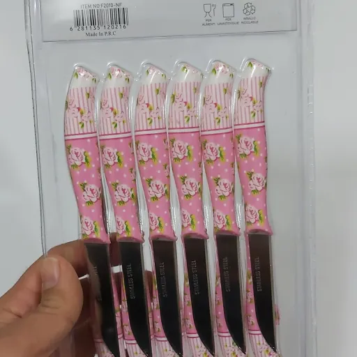 چاقو 12 عددی پیدیکو (کارد میوه خوری چاقو پذیرایی)طرح آنجل