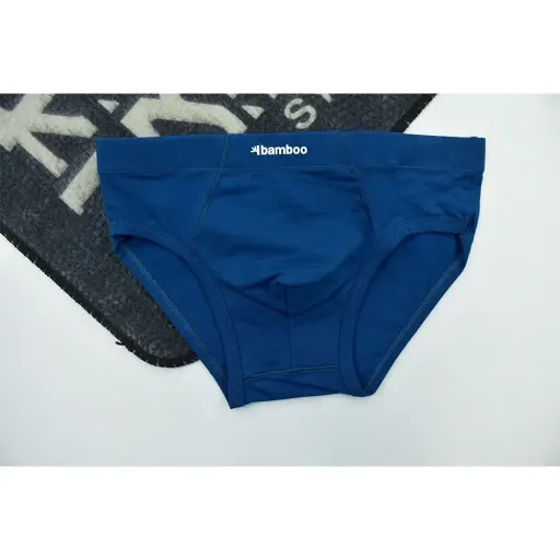 شورت اسلیپ مردانه پنبه لاکرا ساده رنگ آبی کد 11143 گزینه ها سایز XL
