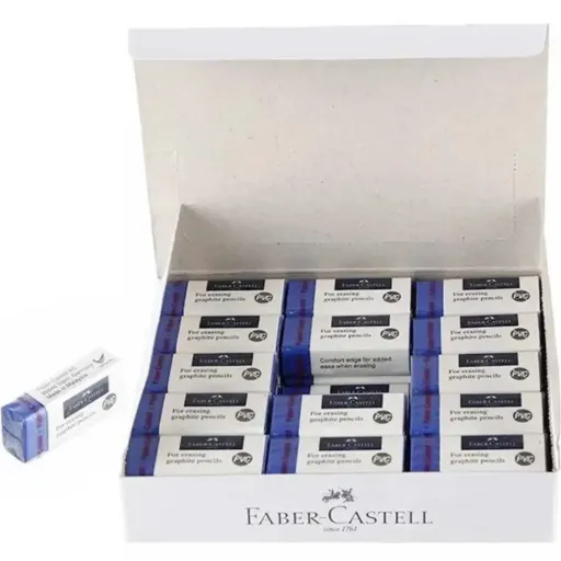 پاکن کوچک فابرکاستل آبی مدل graphite pencils 1873 در مداد قرمز