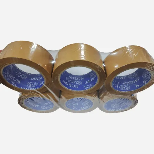 چسب پهن جانسون قهوه ای 48میکرون پک 6 تایی 5 سانت  90 یارد (لاهیج یراق )