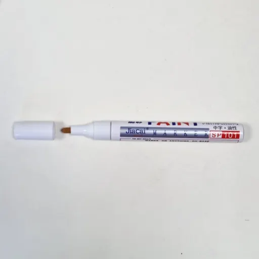 ماژیک متال مارکر نمدی  (پنبه ای ) سفید  مدل  SP-101 برند Jia Cai