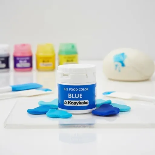  رنگ خوراکی ژله ای کپی کیک 35گرمی رنگ زرد کهربایی