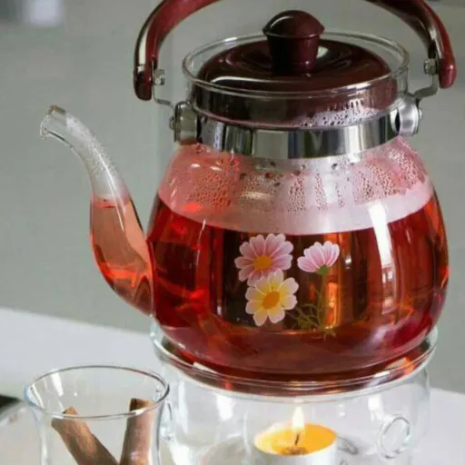 قوری تمام پیرکس شعله مستقیم 1400ml دسته بالا