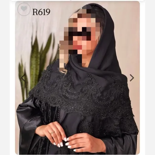 روسری مجلسی لبه گیپور کد 619