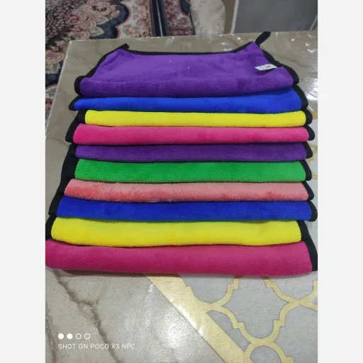 دستمال حوله ی دورو درجه یک 