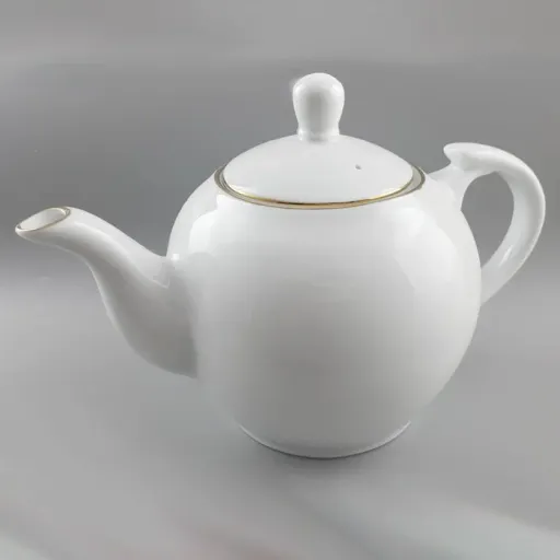 قوری مدل خط طلا چینی تقدیس سه سایز 4،6،8 کاپ