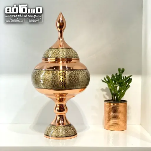 شکلات خوری مسی خاتم(سایز28/کد 809)