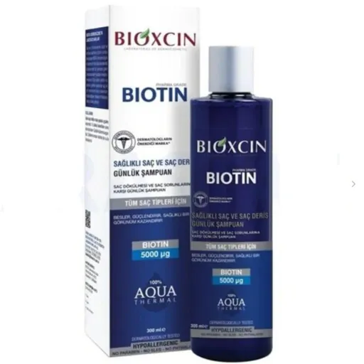 شامپو ضد ریزش مو بیوکسین مدل بیوتین حجم 300 میلی لیترBioxin hair shampoo biotin model  volume 300 ml 

