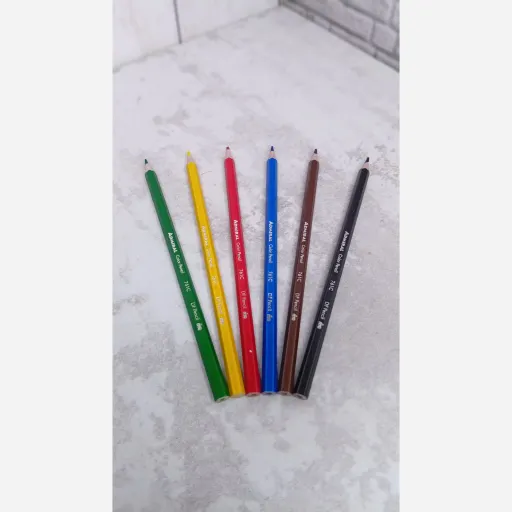 مداد رنگی 6 رنگ بزرگ آدمیرال