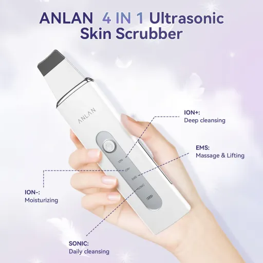 اسکرابر پوست ANLAN اولتراسونیک صورت، پاکسازی صورت