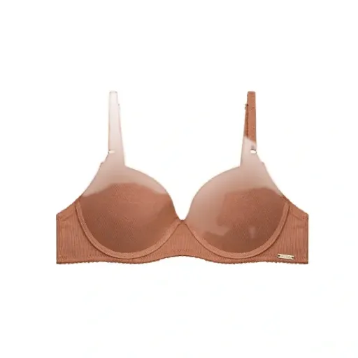 سوتین اسفنجی فنردار کبریتی کاپ B مدل روزانه گزینه ها طوسی | سایز 36
