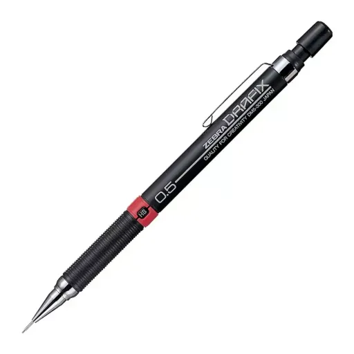 مداد نوکی 0.5 Zebra ژاپنی مدل DRAFIX DM5-300 در مداد قرمز