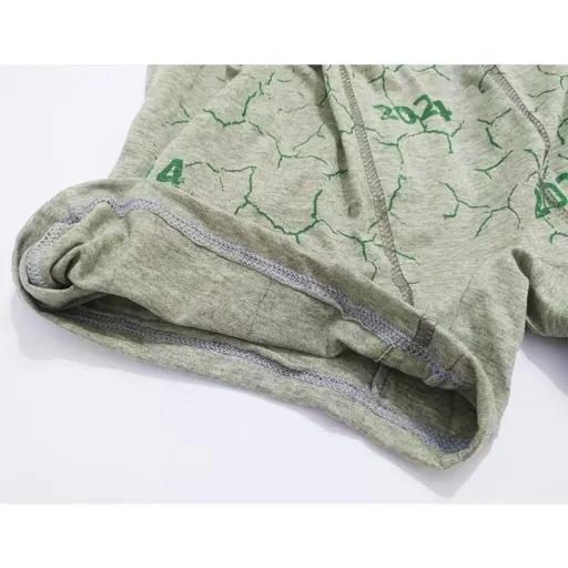 شورت پادار مردانه طرح دار سایز لارج رنگ سبز