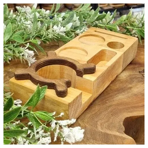 استند اسپرسو چوبی مینی کوچک