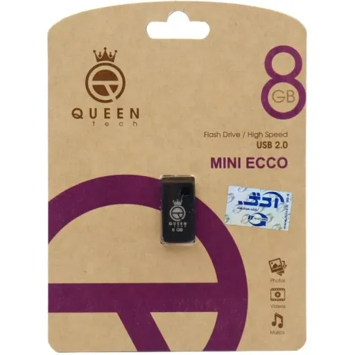 فلش مموری کوئین تک مدل MINI ECCO ظرفیت 8 گیگابایت