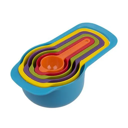 پیمانه اندازه گیری مدل measuring cups مجموعه 6 عددی رنگ چند رنگ