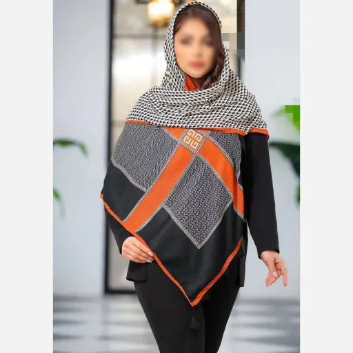 روسری نخی طرح پیچازی(دوردوخت)