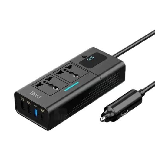 شارژر فندکی و چند راهی برق خودرو بیوا Biva NBQ-101 توان 200 وات