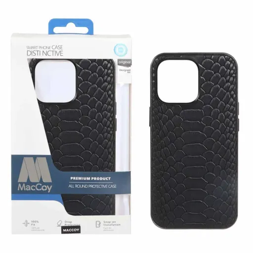قاب اورجینال MacCoy چرمی پوست ماری Apple iPhone 13 Pro رنگ مشکی