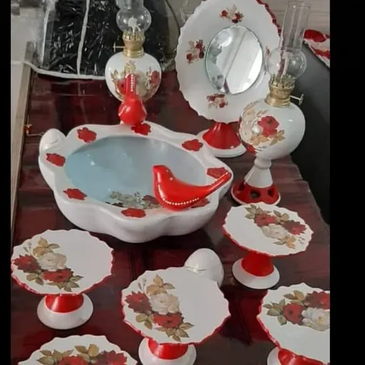 هفتسین سفالی   طرح دکوپاژ